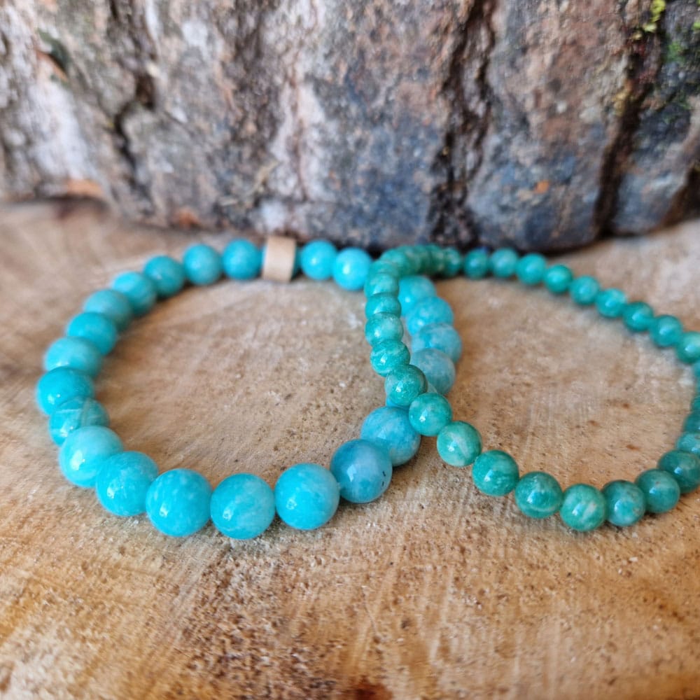 Bracelet amazonite de Russie 6mm