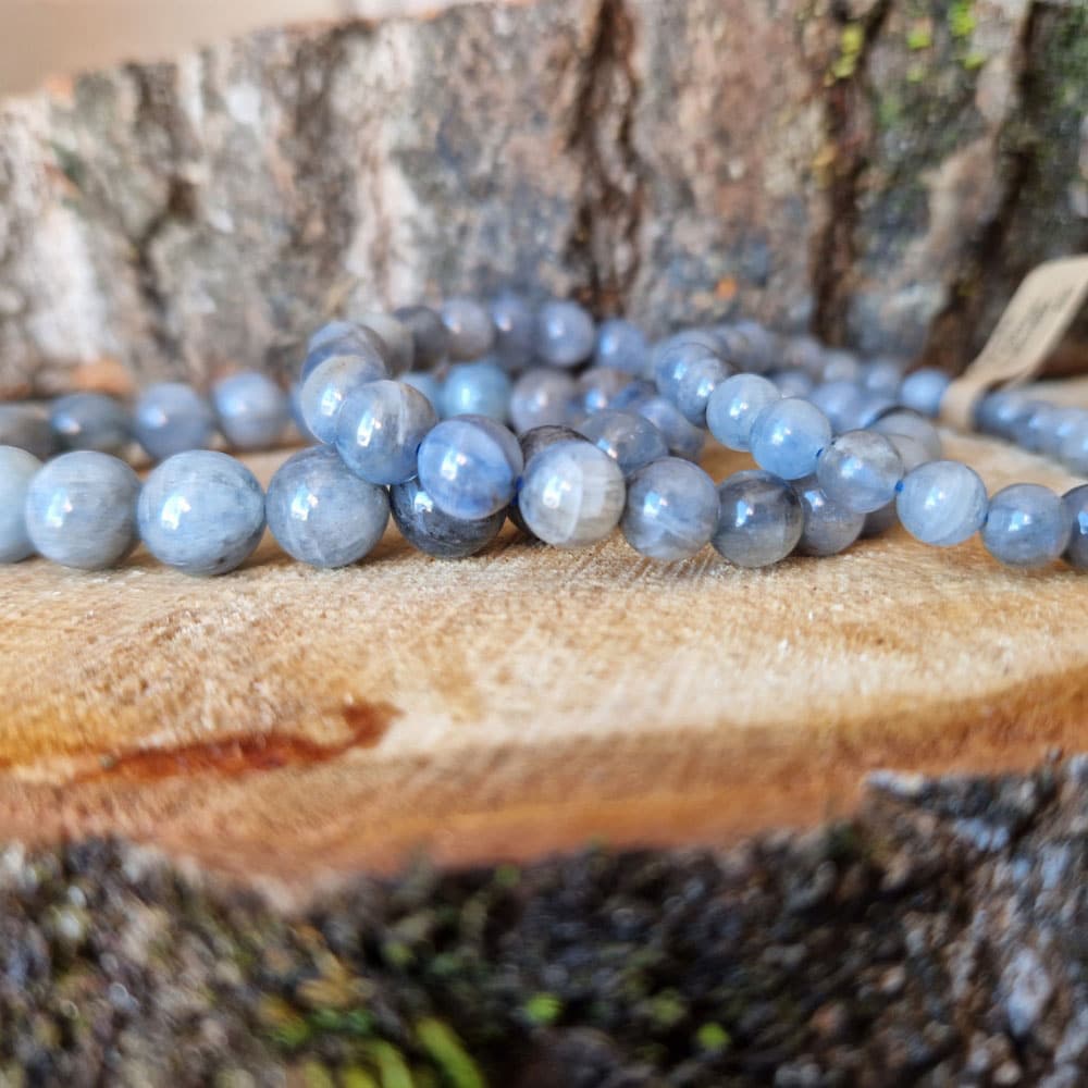 Bracelet cyanite naturelle 6mm