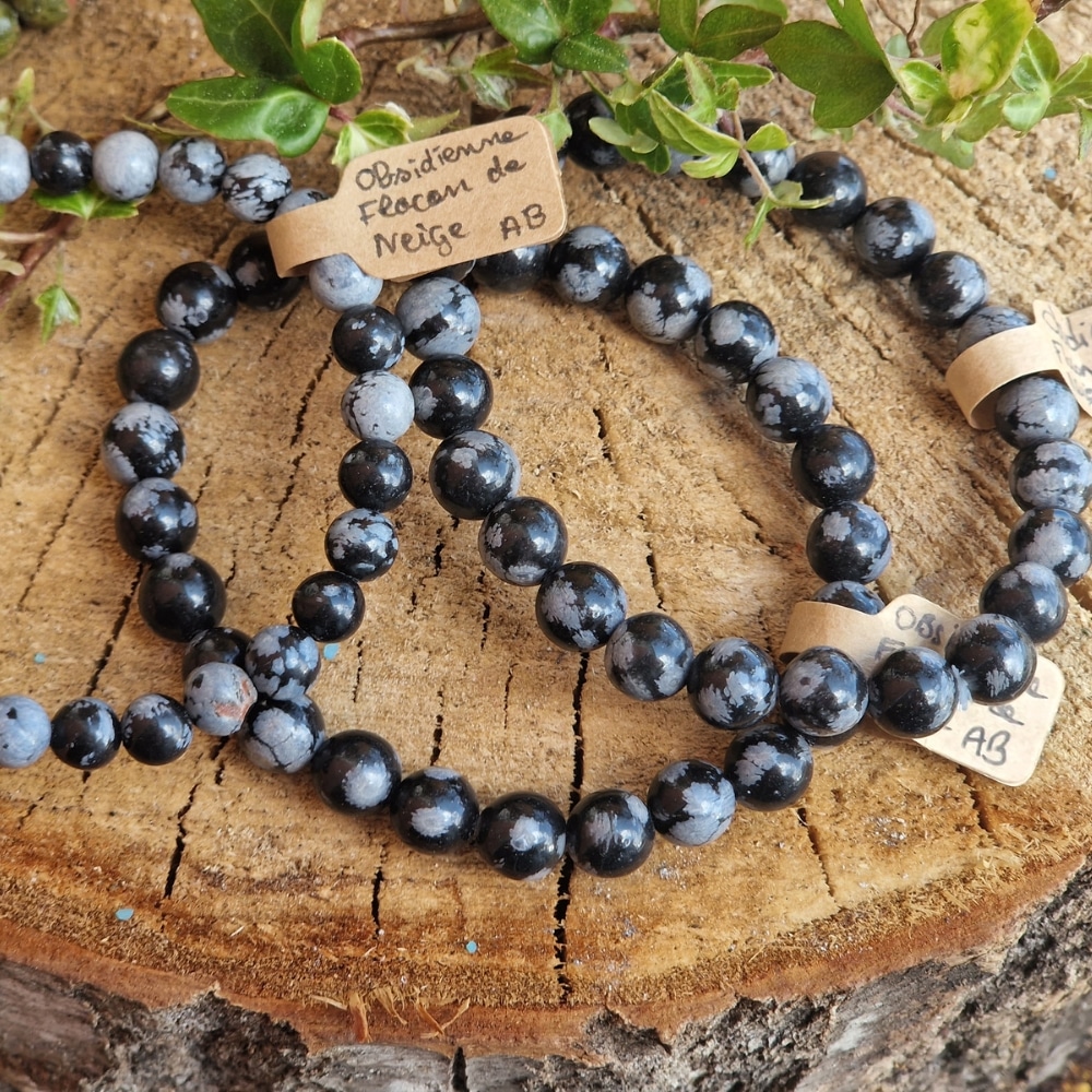 Obsidienne flocon de neige
