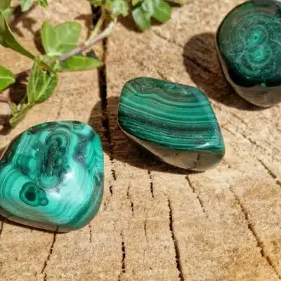 Pierre roulée malachite