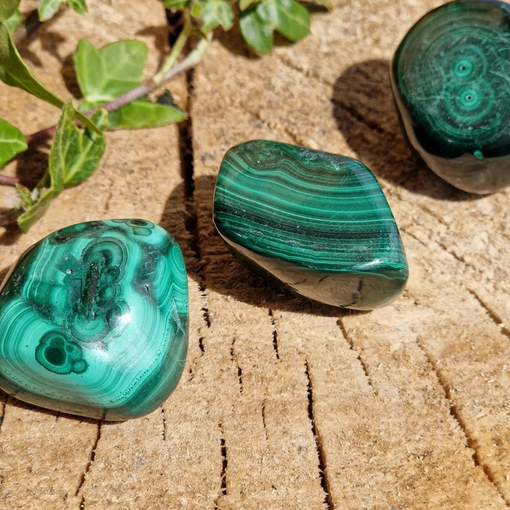 Pierre roulée malachite