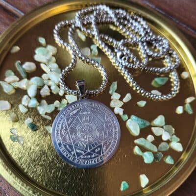 Collier sceau des 7 archanges Gris