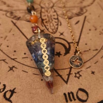 Pendule Orgonite 7 chakras