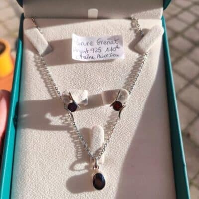 Parure Grenat Argent 925