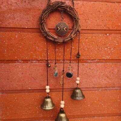 Suspension Cloche de Sorcière Bronze doré