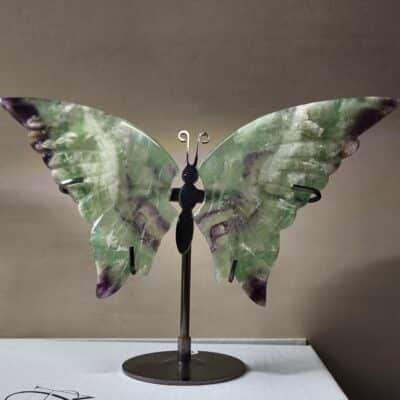 Papillon sur socle Fluorine qualité extra