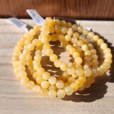 Bracelet Calcite jaune 6mm
