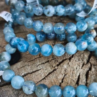 Bracelet Aigue marine 8mm