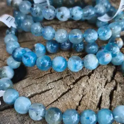 Bracelet Aigue marine 8mm