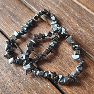 Bracelet baroque hématite