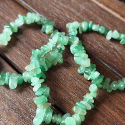 Bracelet baroque aventurine verte
