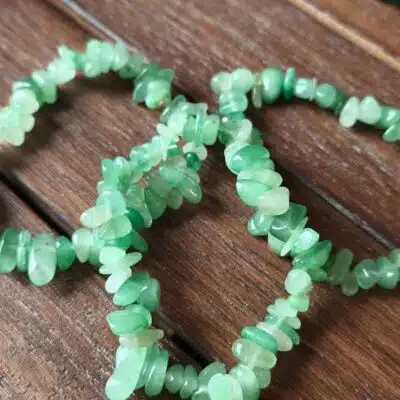 Bracelet baroque aventurine verte