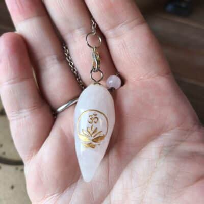 Pendule Quartz rose Lotus Ohm