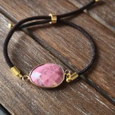 Bracelet réglable Rhodonite