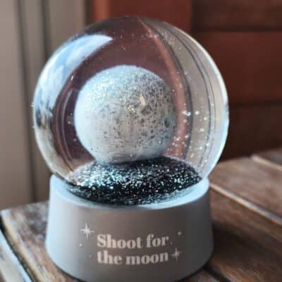 Boule à neige Lune Shoot for the moon