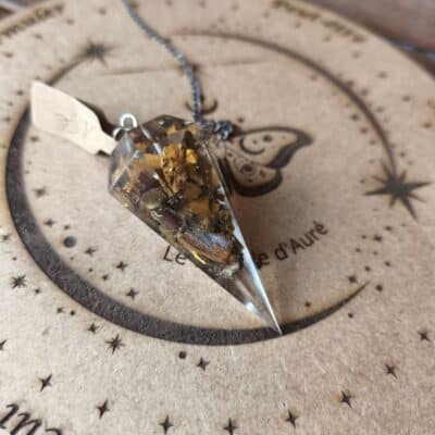 Pendule Orgonite Œil de tigre