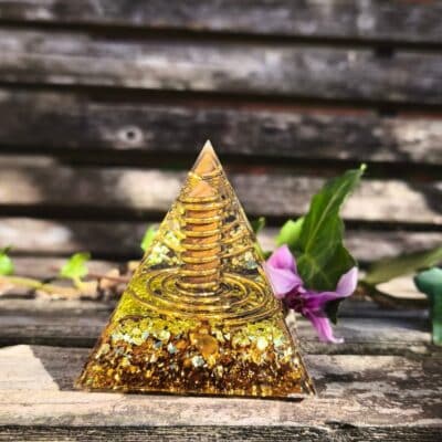 Orgonite Pointe œil de tigre