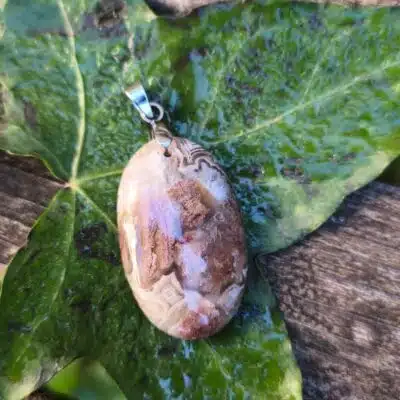 Pendentif Agate crazy lace