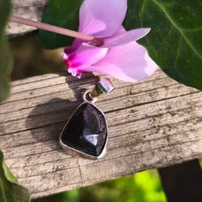 Pendentif Spinelle serti Argent 925