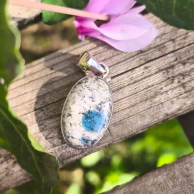 Pendentif Kétonite serti Argent 925