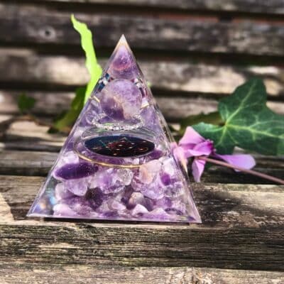 Orgonite Sphère Améthyste Métatron