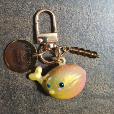 Baleine porte-bonheur Maneki Kujira Jaune