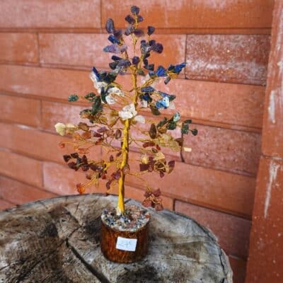 Arbre du bonheur 7 chakras base bois