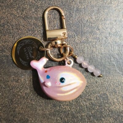 Baleine porte-bonheur Maneki Kujira Rose