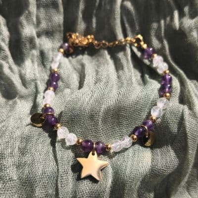 Bracelet Mira Améthyste Cristal de roche