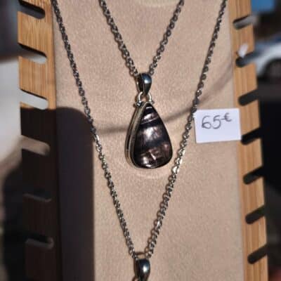 Collier Hypersthène AA Goutte