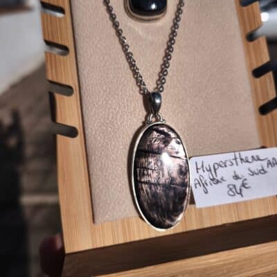 Collier Hypersthène AA Ovale