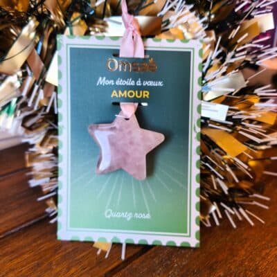 Étoile à Vœux Quartz rose Amour