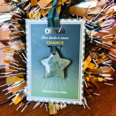 Étoile à Vœux Aventurine Verte Chance