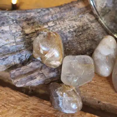 Pierre roulée Quartz rutile
