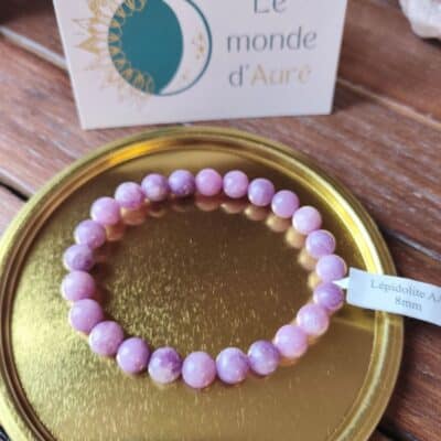 Bracelet Lepidolite AA