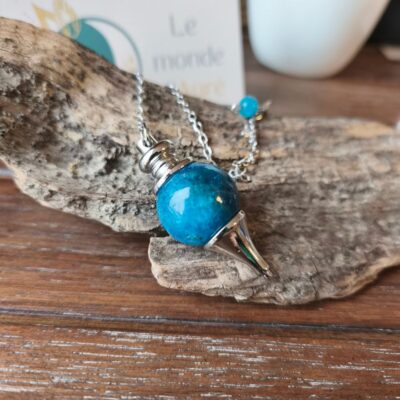 Pendule Séphoroton Apatite bleue