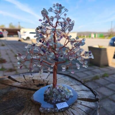 Arbre du bonheur Fluorine base agate