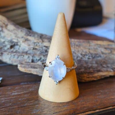 Bague Péristerite AA Argent 925