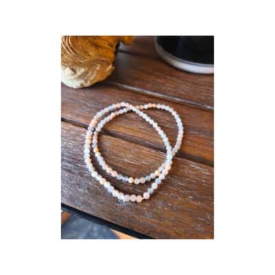 Bracelet fin Pierre de Lune ( Adulaire)