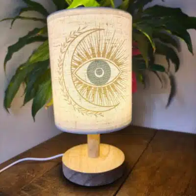 Lampe de chevet ou d'ambiance Lune Œil Protecteur