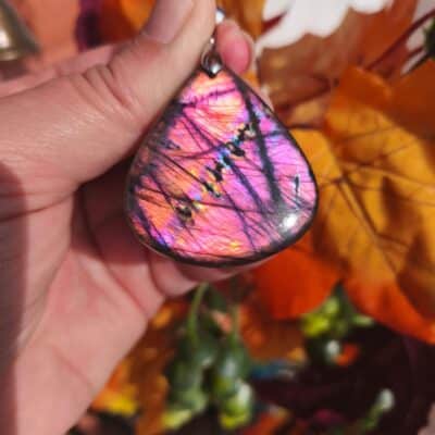 Collier Labradorite Sunset AAA