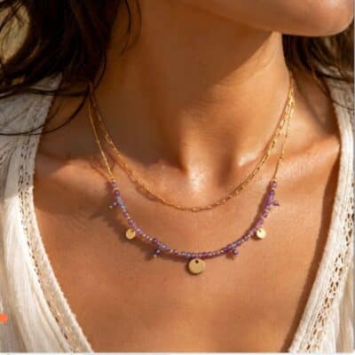 Collier Iris Améthyste