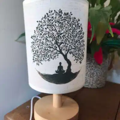Lampe de chevet ou d'ambiance Arbre et Bouddha