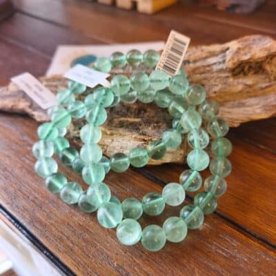 Bracelet Fluorine verte 8mm A+