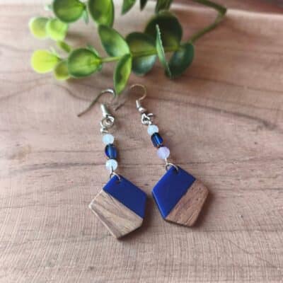 Boucles d'oreilles Aigue Marine