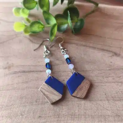 Boucles d'oreilles Aigue Marine