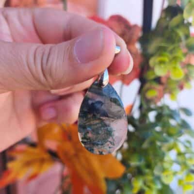 Collier Agate mousse AA N°2