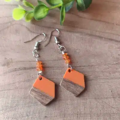 Boucles d'oreilles Cornaline