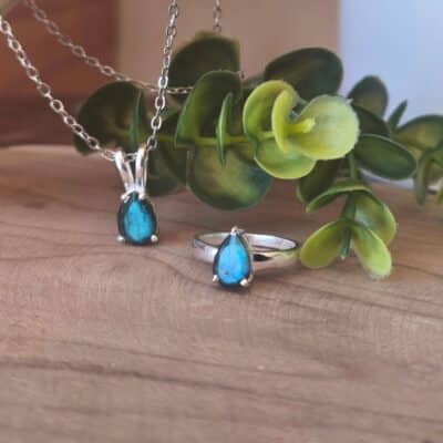 Collier Labradorite AAA Argent 925