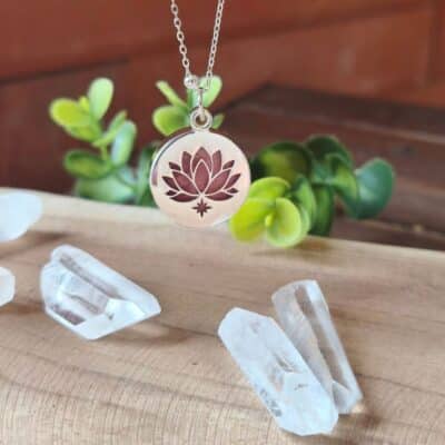 Collier Amour de Soi Lotus Rhodonite